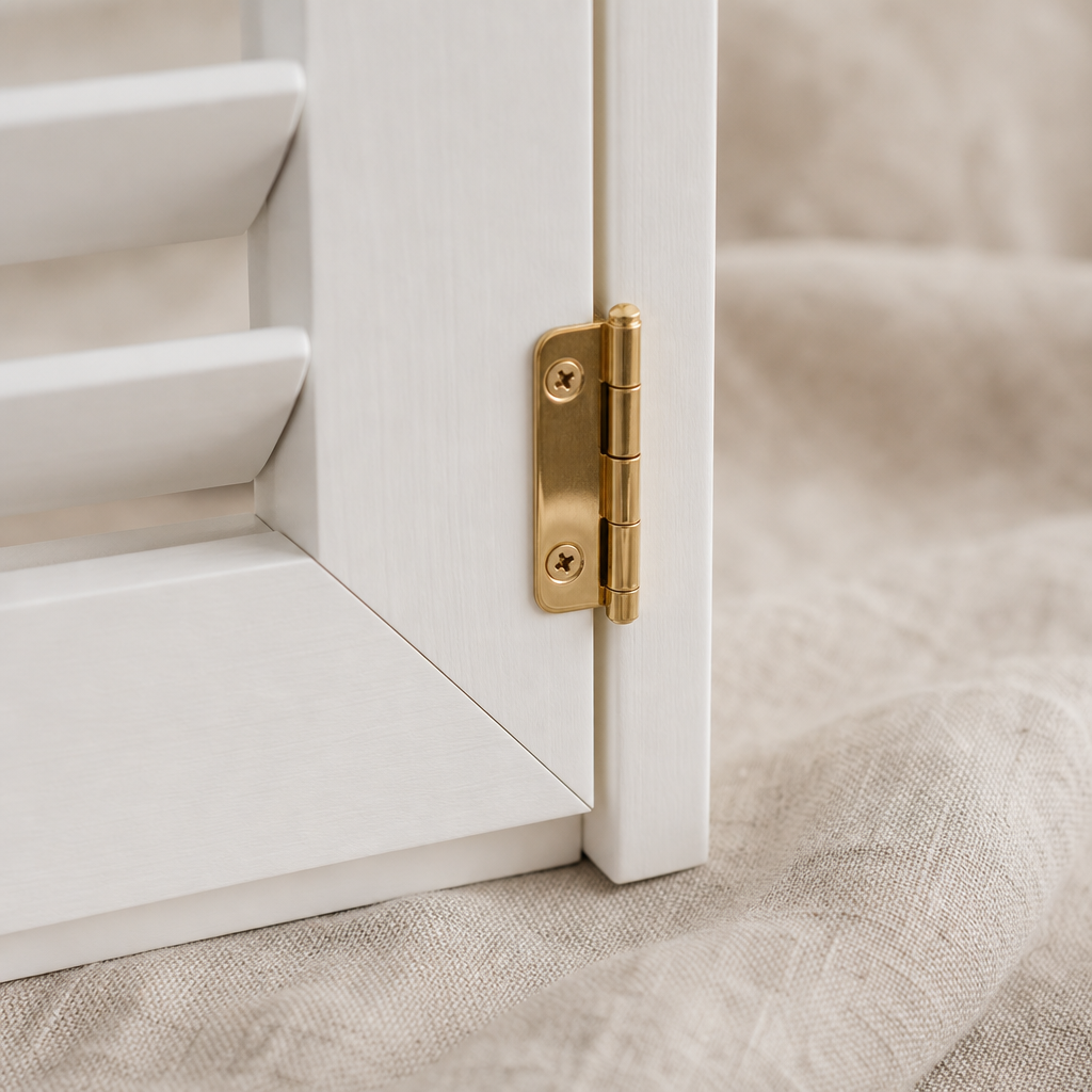 Finished shutter corner detail
