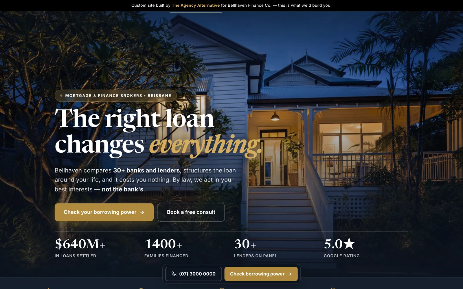 Bellhaven Finance Co. website