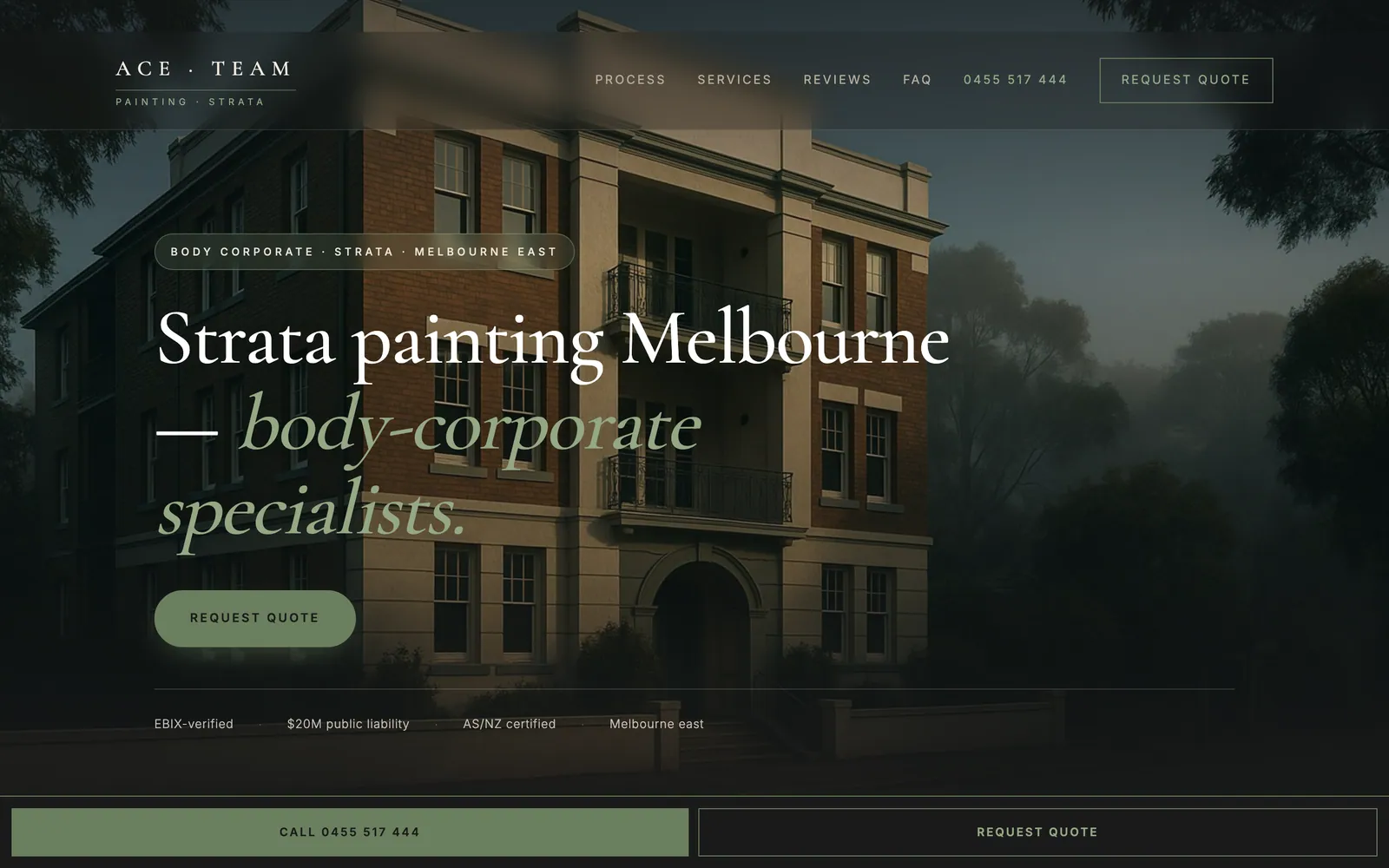 Ace Team Strata website screenshot