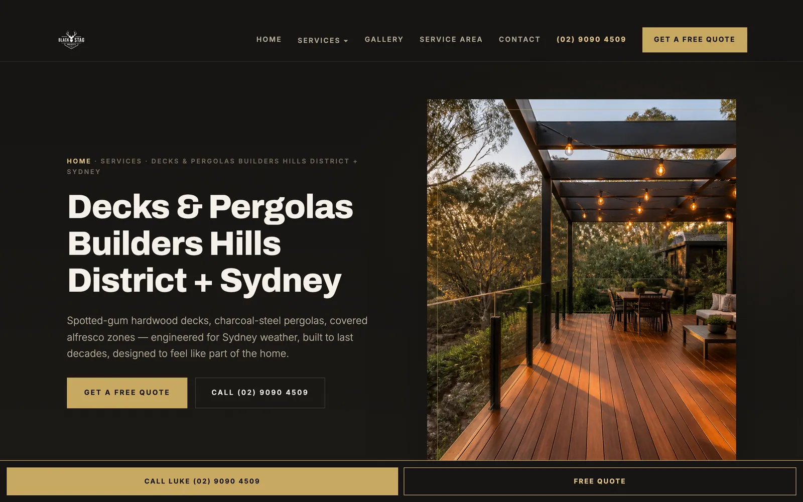 Black Stag Projects — Decks + Pergolas