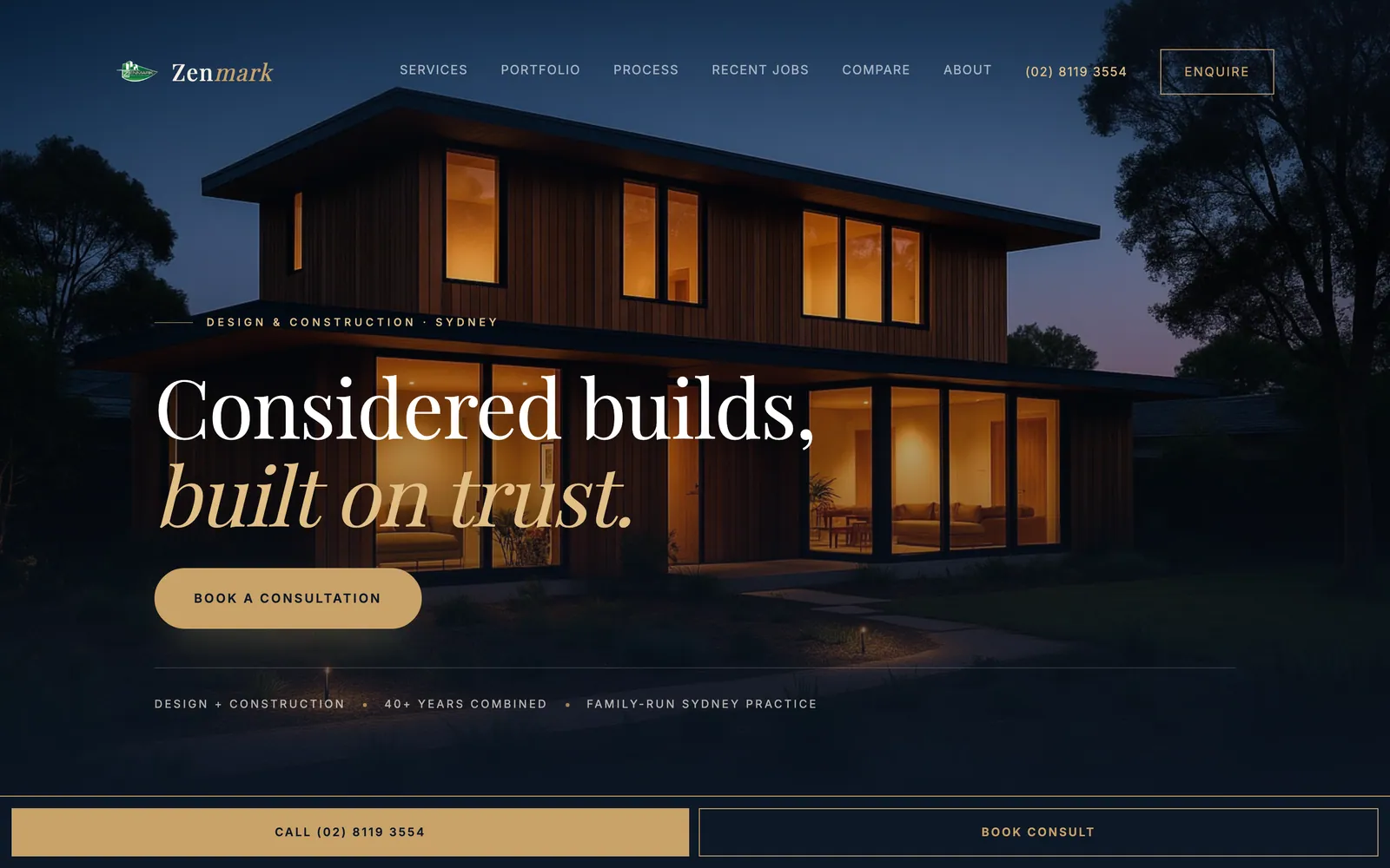 Zenmark website screenshot