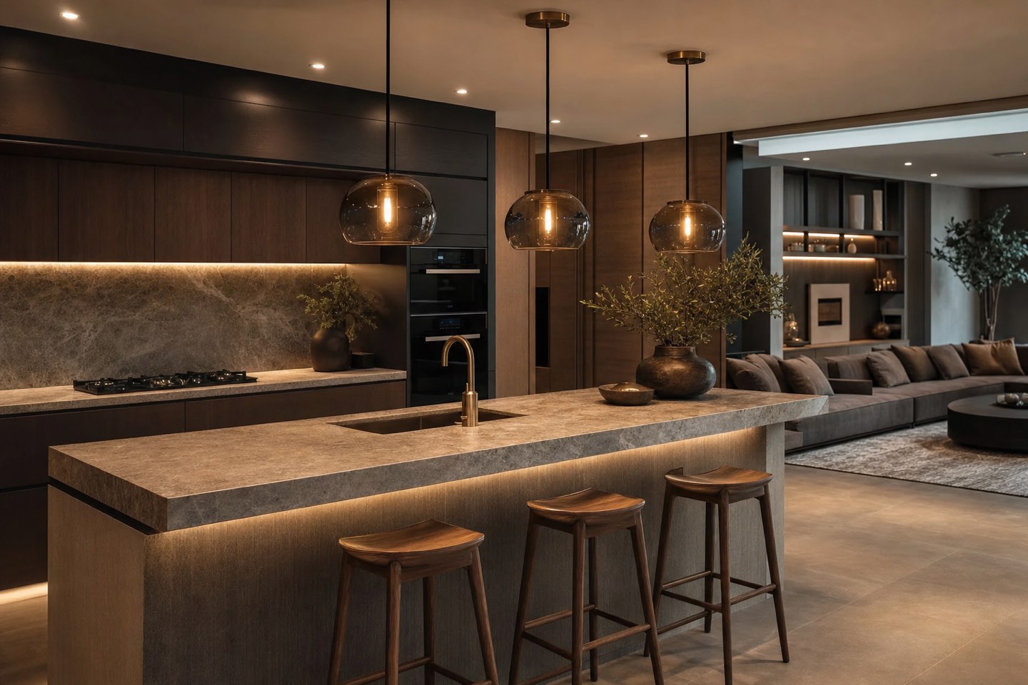 Bespoke kitchen and living transformation, Kew