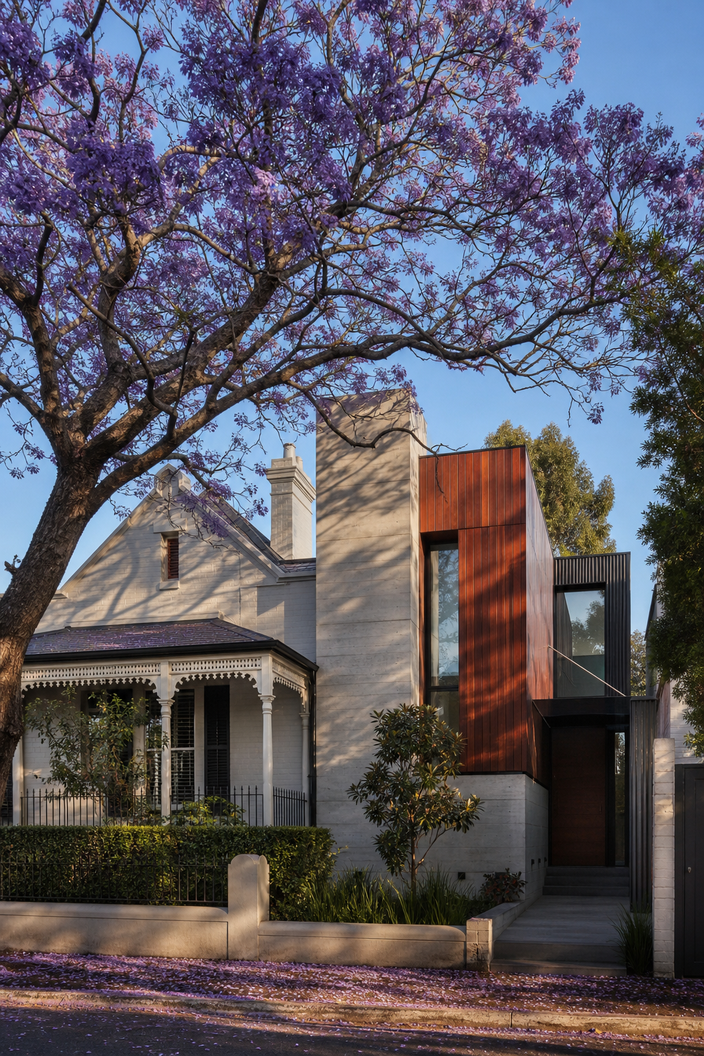 Federation home with contemporary copper-clad rear extension