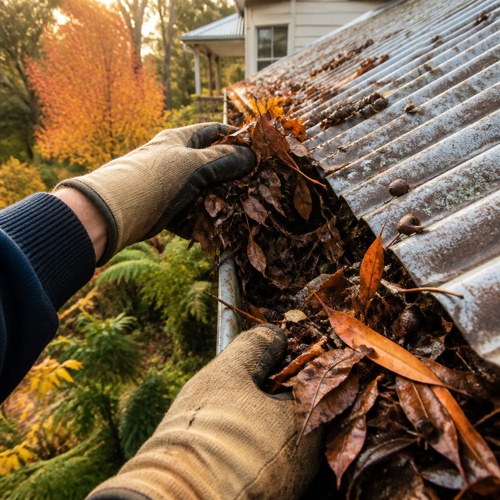 Gutter cleaning in the Yarra Ranges